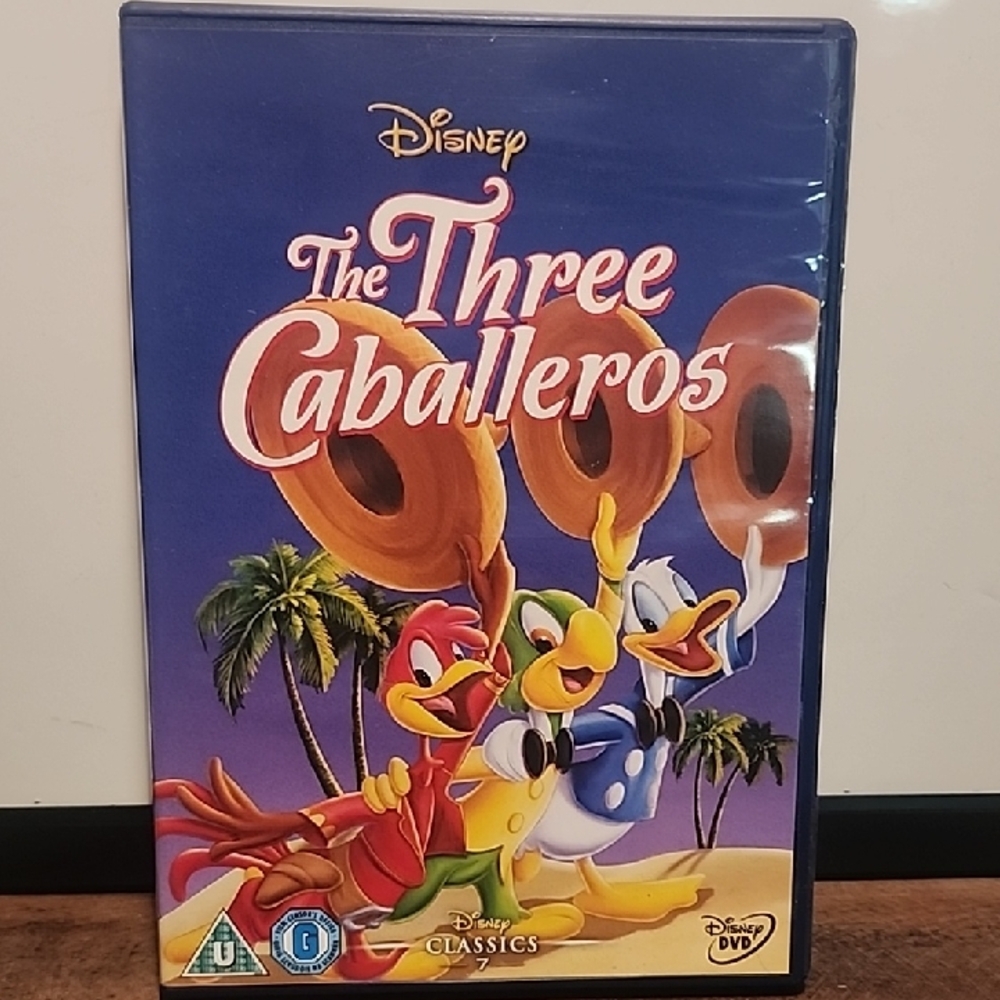 Disney The Three Caballeros DVD - Vibrant Blue Cover